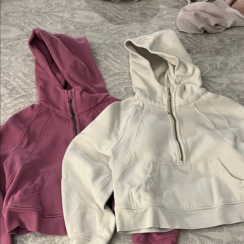 Lot of 2 Lululemon Scuba Half Zip Hoodies. Two hoodies for $55